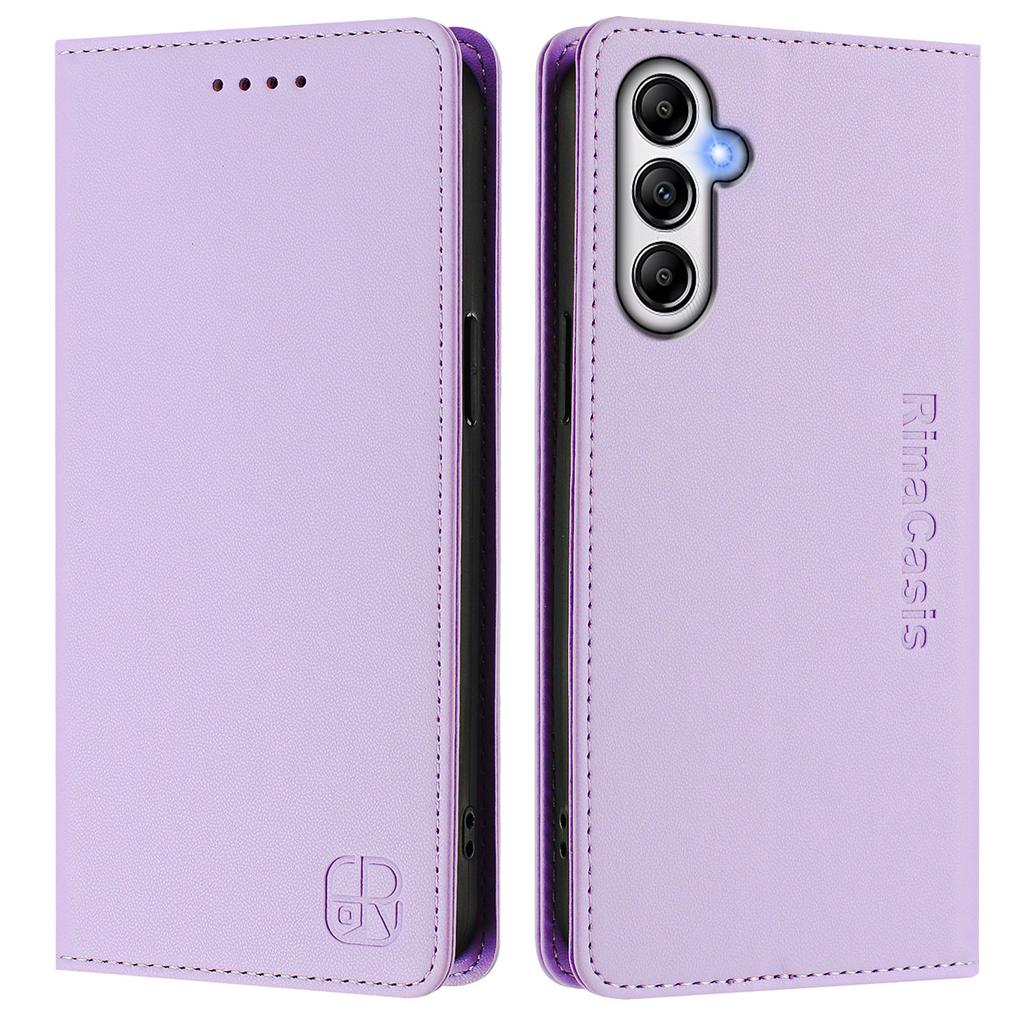 Kožené pouzdro pro Samsung Galaxy A54 5G RINACASIS RC01 Kryt na telefon s RFID blokující peněženkou a stojánkem