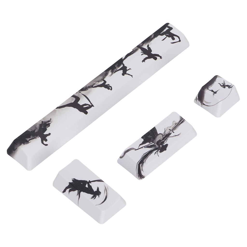 4 Buc. Taste Personalizate Senzație Confortabilă Culoare Durabilă Model Desen Animat Taste DIY PTB pentru Mecanice