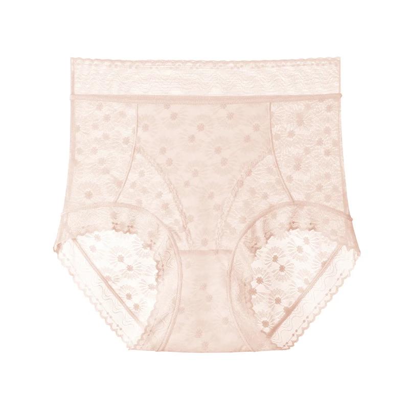 Women's High Waist Breathable Lace Daisy Briefs 3-Pack