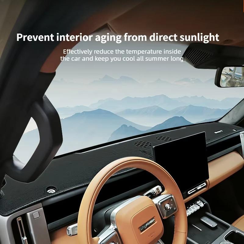 For Chery ICAR V27 Flannel Dashboard Cover Sun Protection Anti Glare Heat Insulation Mat Special Refit Interior Accessories