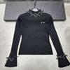 European Style High-Quality Spring Bow Neck Knit Base Layer