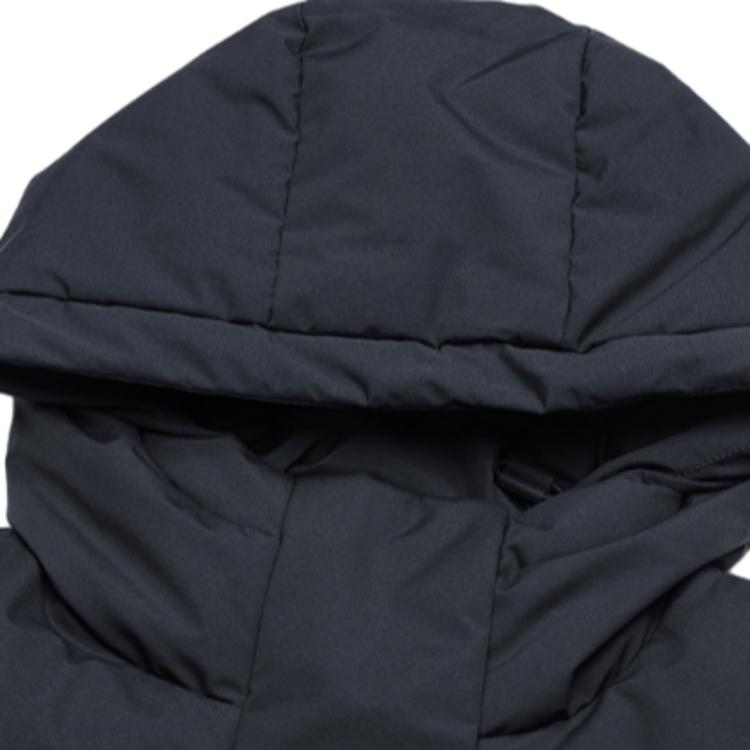 FILA Fw23 Fashion Casual Long Loose Hooded Down Jacket Women Outerwear Legendary-Blue F11W349924FNV