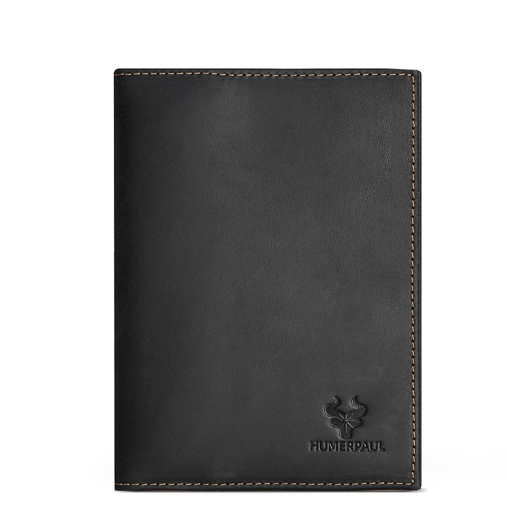 Humerpaul Leather Passport Bag  Large-capacity Multi-shot Function Coin Purse