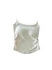 Desirable Hot Girl Pleated Strap Camisole with Chest Pad and Beautiful Back Design