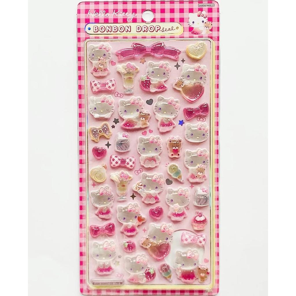 Cute Sanrio 3D Relief Stickers Aesthetic Kuromi Cinnamoroll My Melody Jelly Sticker Kawaii Decoration Bubble Decals Toys Gifts