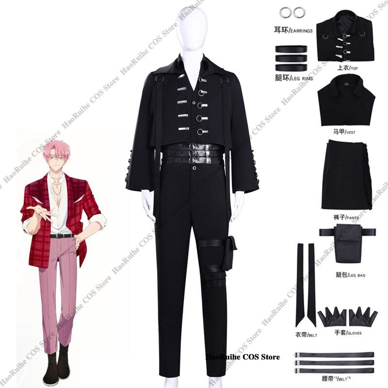 Tamon's B-Side Tamon Fukuhara Anime Cosplay Costume Wig F/ACE Stage Outfit Earrings Bag Hottiehara For Women Men Halloween Party