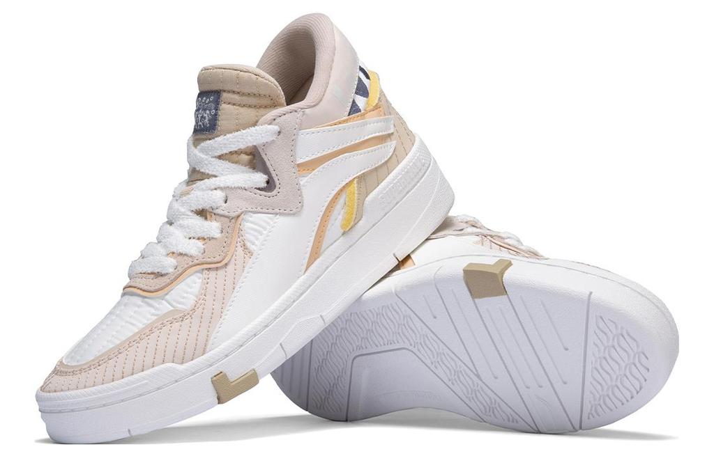 Li Ning Wave Slip Resistant Abrasion Resistant Slip Resistant Abrasion Resistant Mid top Skateboard Shoes Women's AGCS152-1