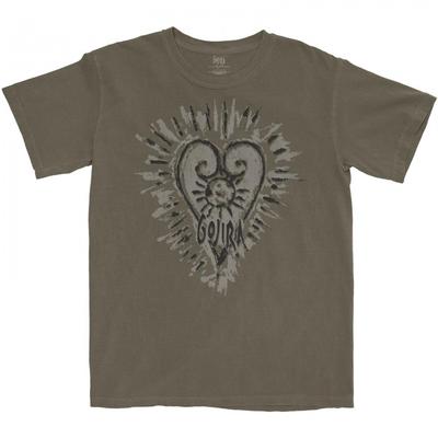 Gojira Unisex Adult Fortitude Heart Cotton T-Shirt
