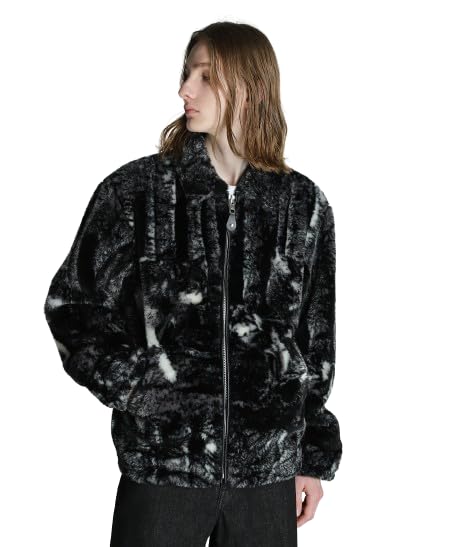 

Schott FAR JACKET Men s Fur Jacket, Size S 010, Black, 782-4252013