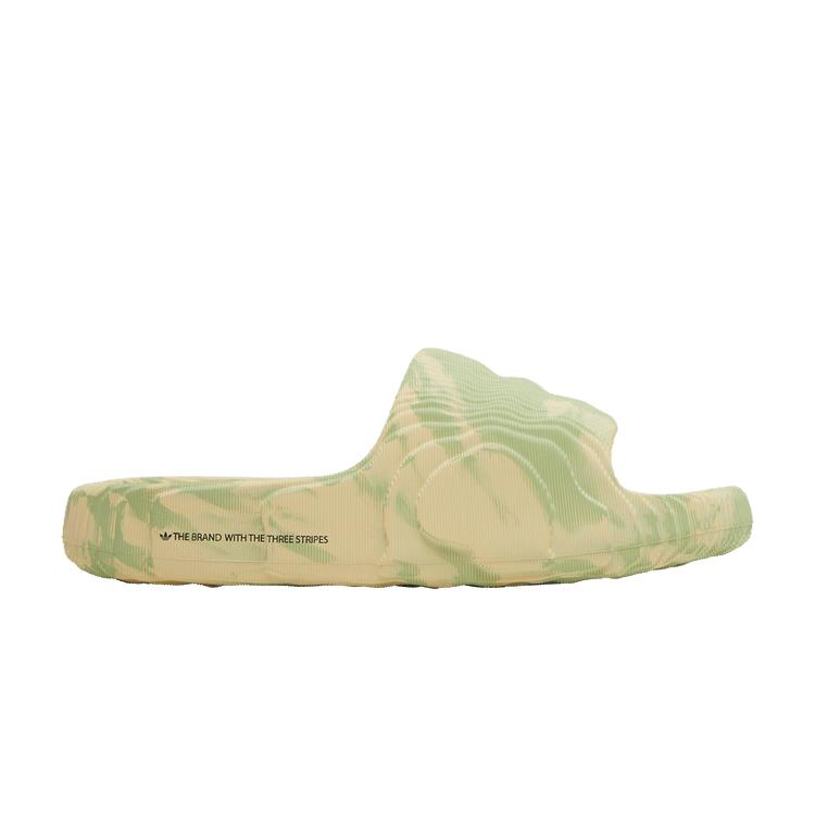 adidas Adilette 22 Slides Magic Lime St Desert Sand