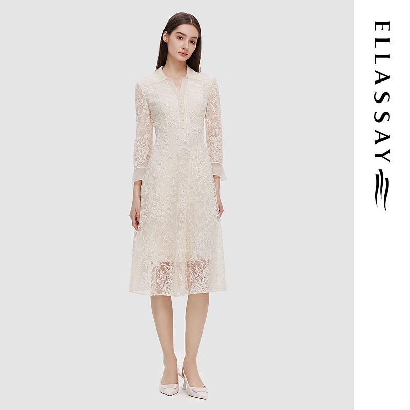 

ELLASSAY Spring Lace Midi Dress S