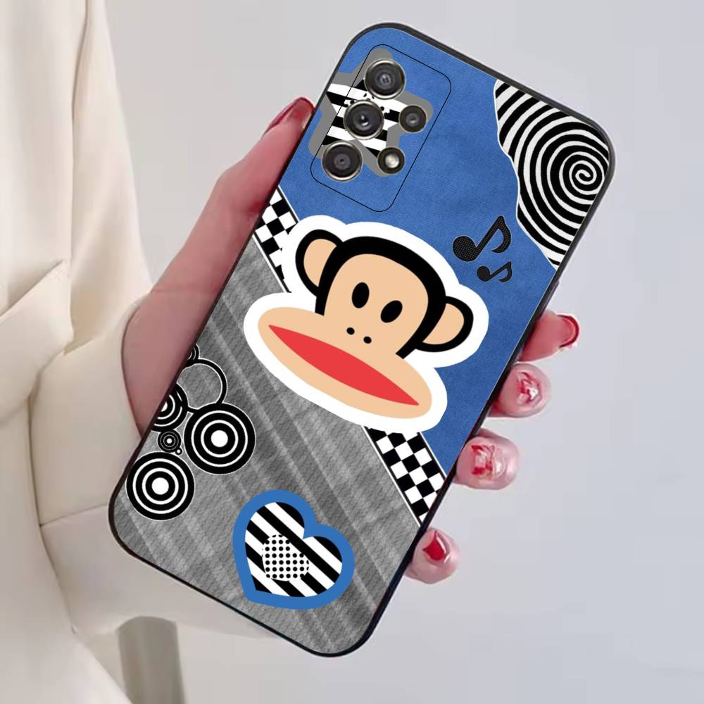 

P-Paul F-Frank Fashion Phone Case Black Silicone Soft For Samsung S25,S24,S21,S22,S23,S30,Ultra,S20,Plus,Fe,Lite Samsung S25Plus
