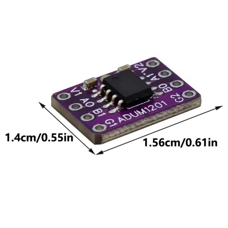 2Channel Digital Magnetic Isolator Board Module with Crosstalk Reduction Technology for Bidirectional Communication