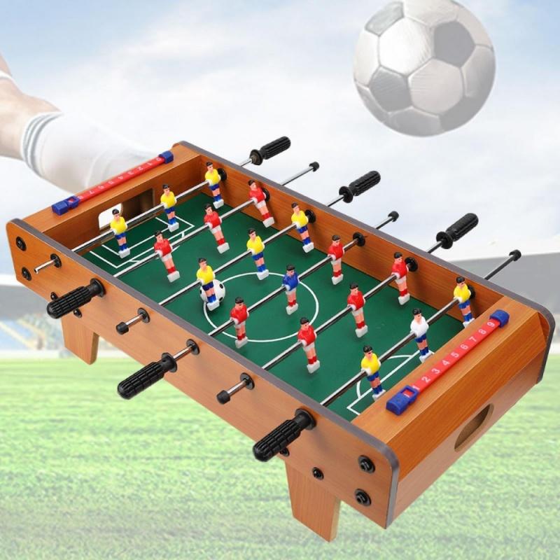 Mini Wooden Table Football Game Soccer Toy Kids Childrens Portable Foldable Indoor Outdoor Camping Party Games Birthday Gift