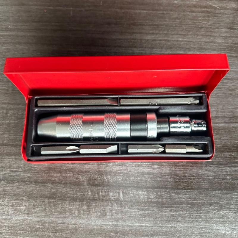 Professional Impact Screwdriver Bit Kit Rust Proof Strength Metal Bit Multiple Size NonSlip Handle Flat Screw Remover