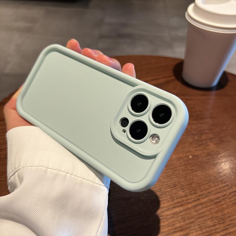 Fashion Candy Color Bumper Phone Case For iPhone 16 15 14 13 12 17 Pro Max Plus Stylish Thicken Shockproof Soft Protective Cover