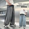 Boys' summer pants 2026 new item, mid size children's summer boys' leg binding children's thin wide leg workwear, mosquito proof pants