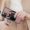 Black Cat Cartoon Cute Black Magnetic Phone Case For APPLE iPhone 17 Air 16 14 13 12 Pro Max 15 Plus Wireless MagSafe Cover