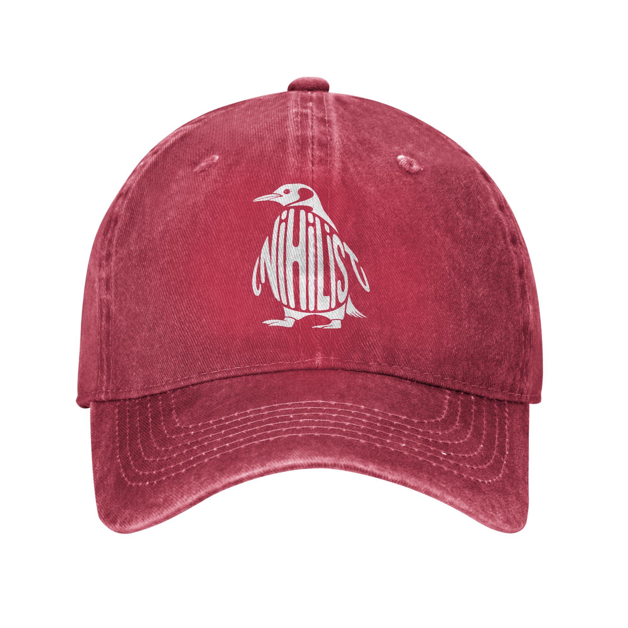 Unisex But Why Nihilist Penguin Meme Cap Wear Baseball Caps Retro  Trucker Hat Adjustable Adjustable
