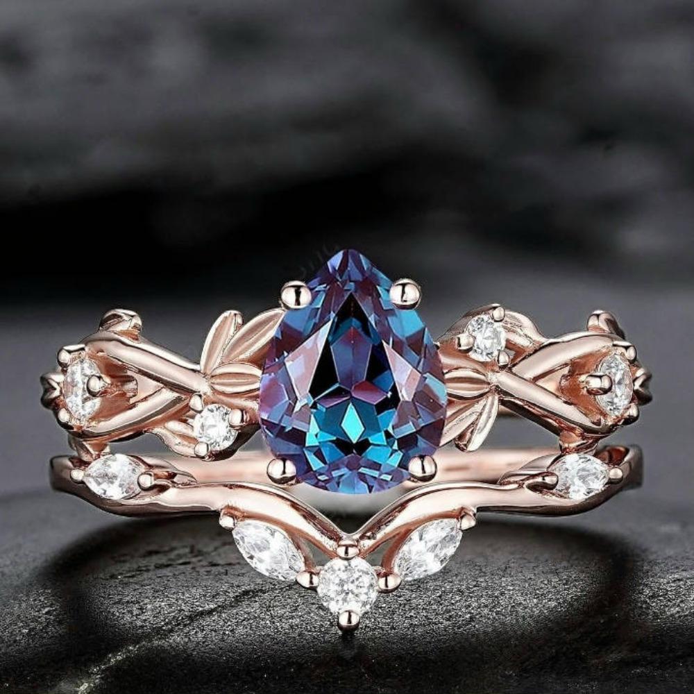 

Роскошное новое кольцо из сплава с инкрустацией цирконами, красочные бриллиантовые ветви, крестообразное украшение для женщин No. 10