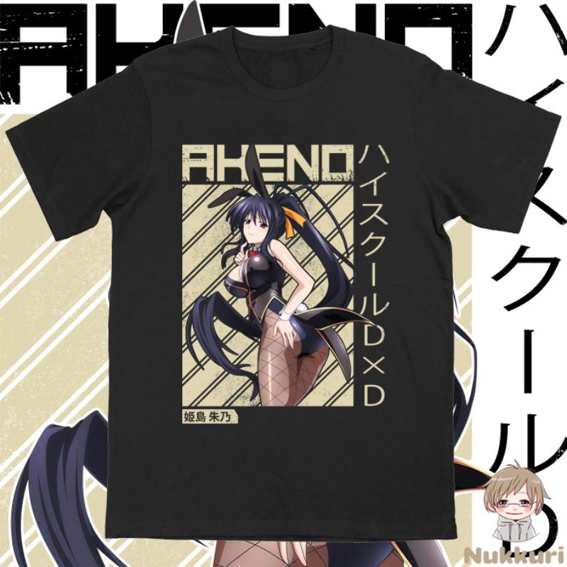 Japanese Anime Women's T-shirt - High School DxD - Akino Himejima Summer Women's Fashion Top T-shirt