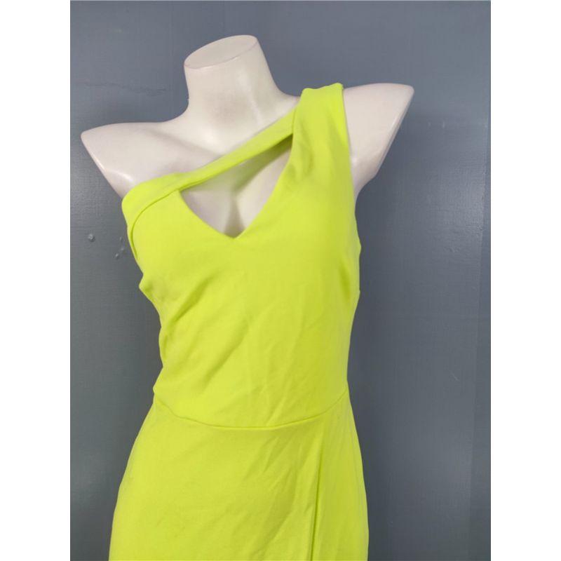 Foreign Trade Order R's Sexy Oblique Collar Chest Leakage Slim Fit Slimming Personality White Fluorescent Beautiful Elegant Royal Sister Dress