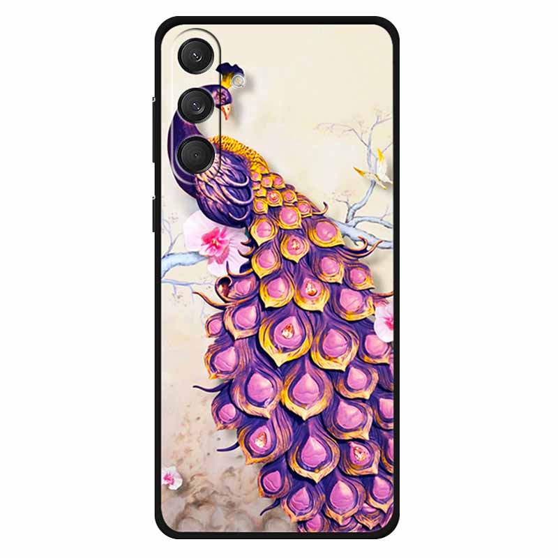 For Samsung M55 5G Case Soft Silicone Lovely Cat Fashion Phone Cover For Samsung Galaxy M55 Cases Bumper on for GalaxyM55 Lion