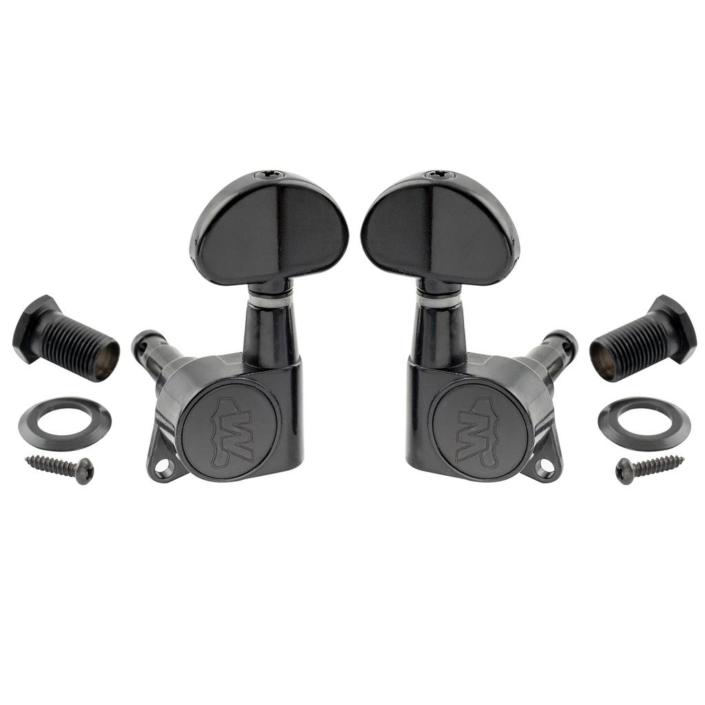 Wilkinson WJN03 Guitar Peg for Electric Black E-Z-LOK L3+R3 Guitar/Acoustic Guitar,