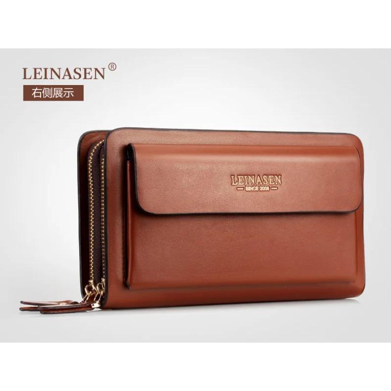 Commuter handbag men's business clip bag men's long casual zipper wallet waterproof