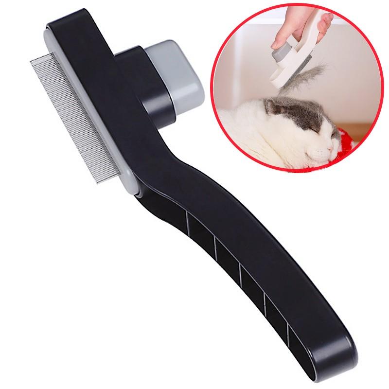 Dog Comb Automatic Cat Brush Dense Tooth Combs for Dog Grooming Pet Hair Remover Self Cleaning Cat Brush Dogs Comb Pet Supplies