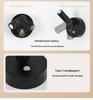 Magnetic Base USB Rechargeable LED Cordless Wall Light with Touch Switch Black White Magnet Dimmable Bedside Lamp for Reading