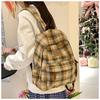Autumn/Winter 2025 Dachshund Plaid Backpack for Middle & High School & College Students