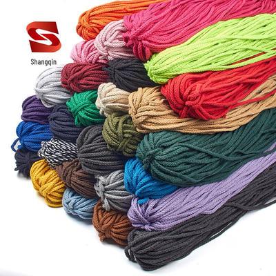 5mm Eight-Strand Colorful Cotton Rope for DIY Tapestries and Binding
