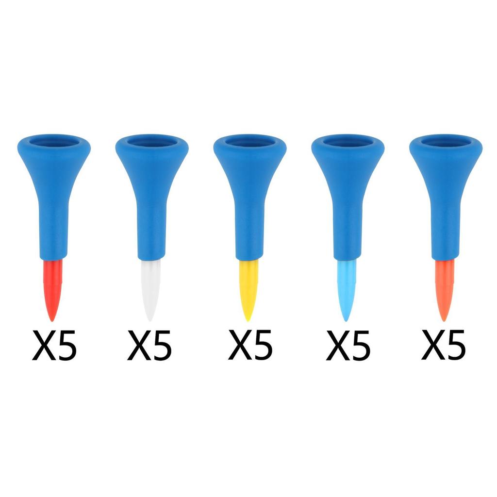 5Pcs Premium Golf Rubber Tees Almost Unbreakable 42mm Training Aid Mat 2" Heights for Range Practice Women Driving Training Gift