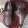 Foreign Trade Men's Shoes Genuine Leather Tail Order Original Casual Shoes First Layer Cowhide Dad Shoes Cover Feet Lazy Wear-resistant Breathable Lea