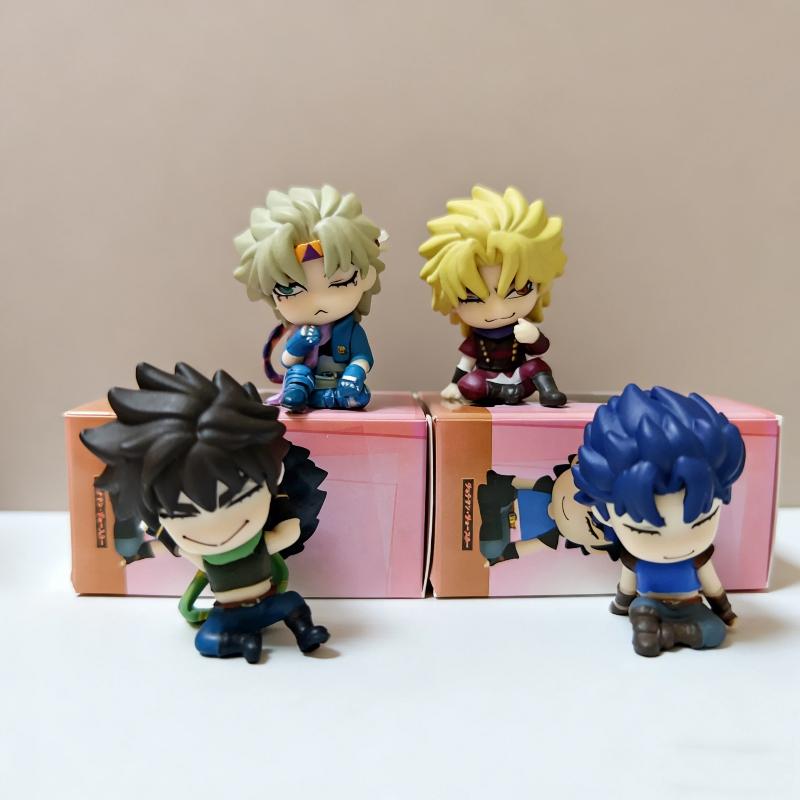 Anime Jojo S Bizarre Adventure Small Figurine Set 4Pcs 6Cm Ex Gashapon Jonathan Joseph Dio Caesar Anime Collectible Model Toy Doll