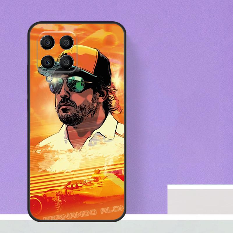 F1 Racing Fernando Alonso 14 For Samsung Galaxy M55 M15 M13 M33 M53 M20 M30s M31s M12 M32 M52 M11 M51 M14 M34 M54 Case