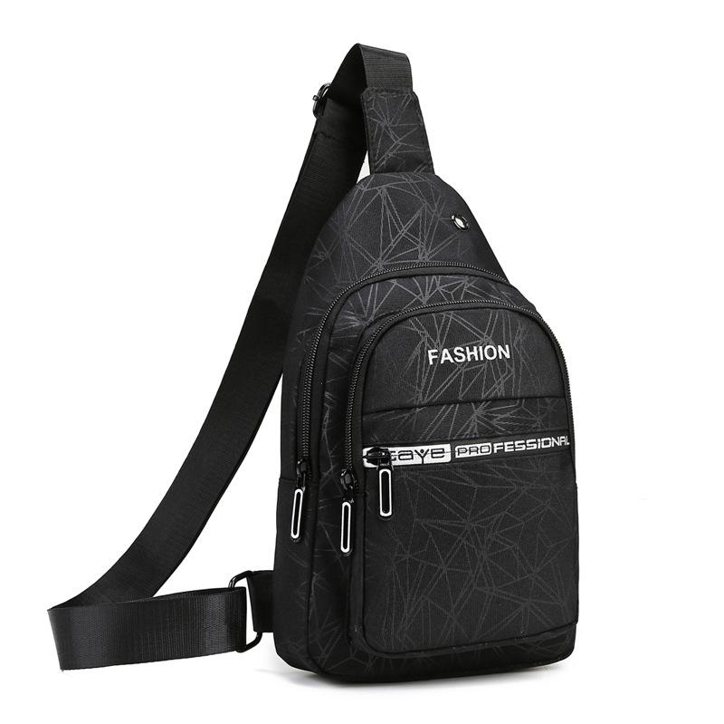 Chest Bag Diagonal Leisure City Simple Oxford Cloth Chest Bag Simple Shoulder Crossbody Bag Leisure Bag Portable Chest Bag