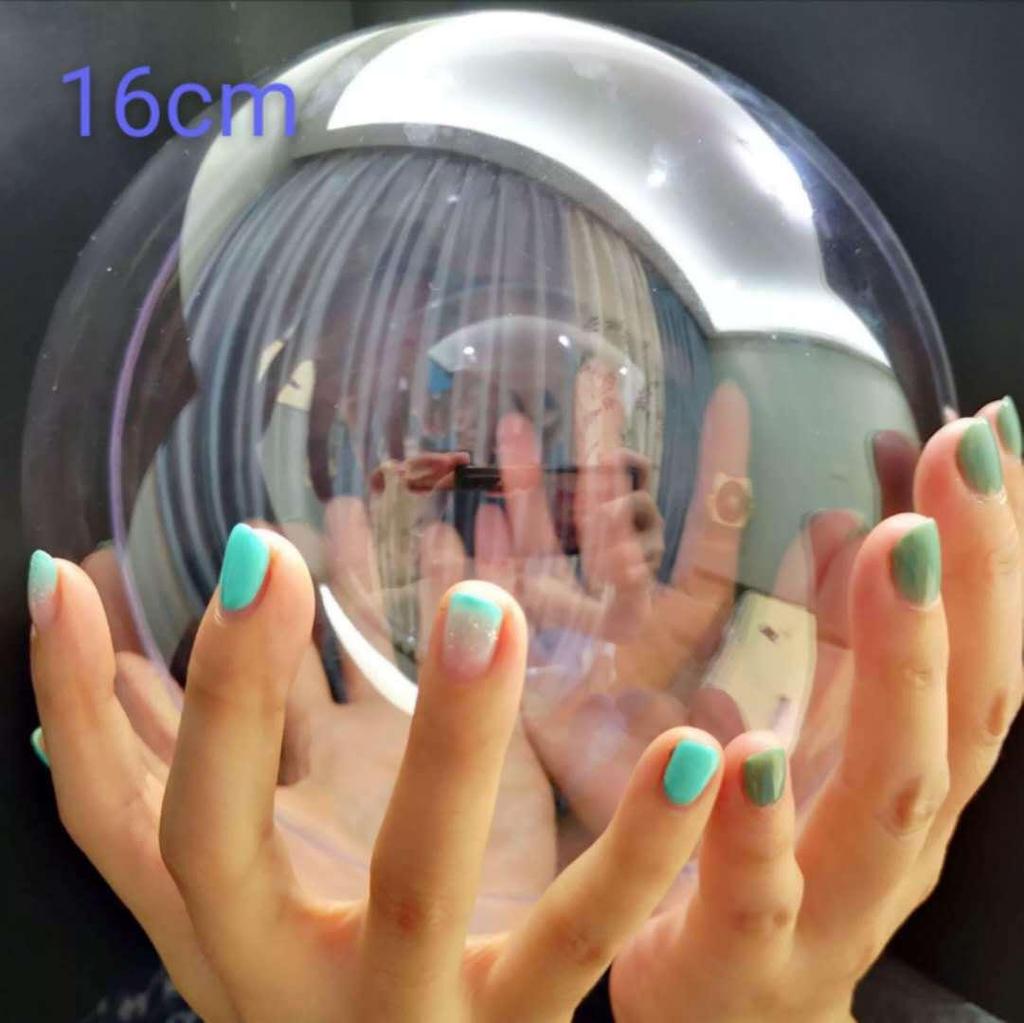 Clear Acrylic Christmas Ornament Ball - Transparent Hollow Decoration Ball