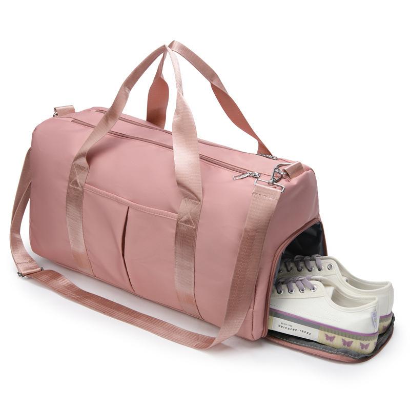 Reisetasche mit großem Fassungsvermögen für Herren und Damen, wasserdicht, separates Schuhfach, Handheld-Fitness-Tasche, Trocken-Nass-Trennung, Einzelschulter-Sporttasche