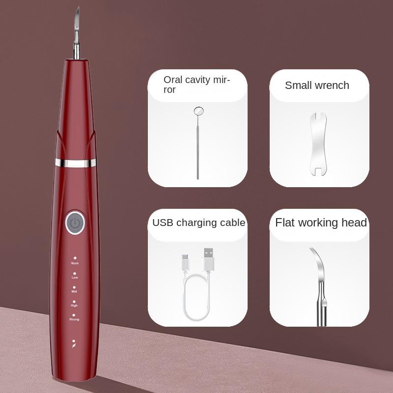 

Ультразвуковой скалер для удаления зубного камня чистка полости рта отбеливание зубов отбеливание зубов набор для чистки зубов ополаскиватель красный