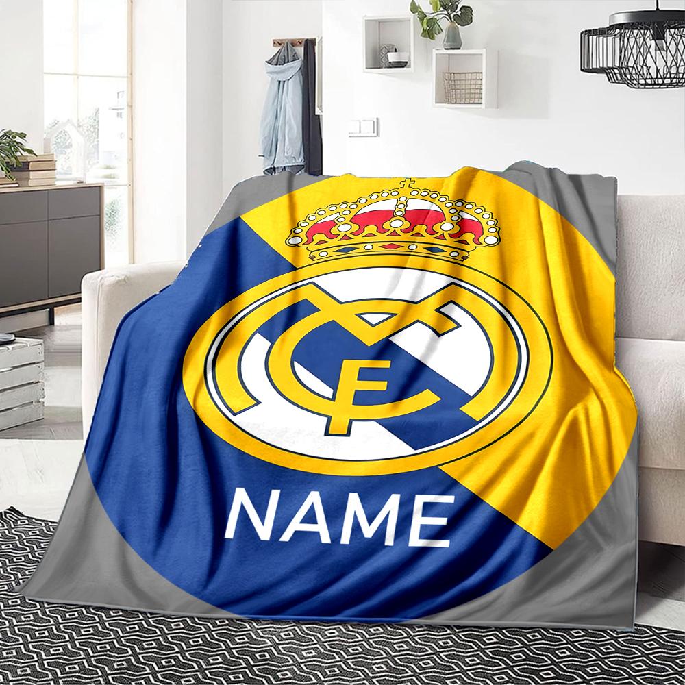Custom Name Ipswich Town FC Crest Blanket for Couch & Bed, Plush Cozy Fuzzy Blanket Super Soft & Warm Blankets for Fall and Winter. 0908263