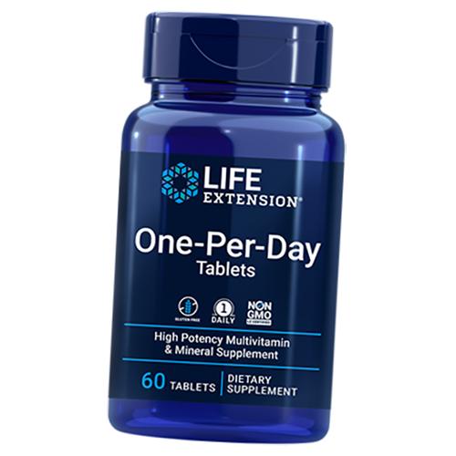 

Мультивітаміни, One-Per-Day Tablets, Life Extension 60таб (36346016) 60tab