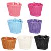 Kids Bike Front Basket Waterproof Plastic Woven Bike Basket Childrens Bicycles Handlebar Basket Easy To Install