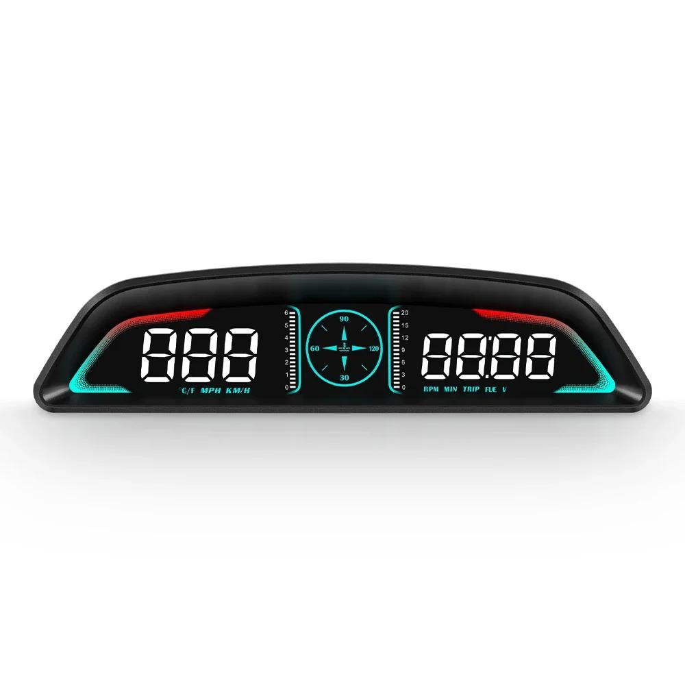 Auto Speedometer Digital Alarm Reminder Meter Head Up Display G3 GPS HUD For All Car 12V Electronics Accessories RPM Water Temp