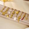Pearl Fish Conch Key Chain Hanger Bikini Pendant Lovely Body Jewelry  Vacation