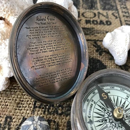 Nautical compass brass compass engraved compass stocking fillers gifts for him