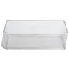 Large Capacity Clear Organizing Bin Transparent Plastic Pantry Storage Bin With Lid Durable Plastic Storage Box Kitchen
