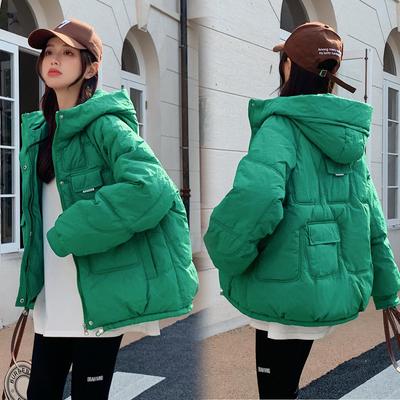 2023 Winter Women's Hooded Bread Clothes Fashion Warm Jacket Korean Version Tide