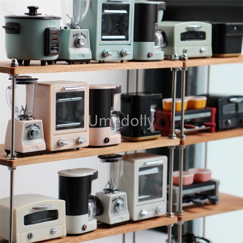 1/6 Scale Miniature Dollhouse Juicer Coffee Machine Cooker Mini Kitchen Appliance Model for BJD Blyth Doll Accessories Toy